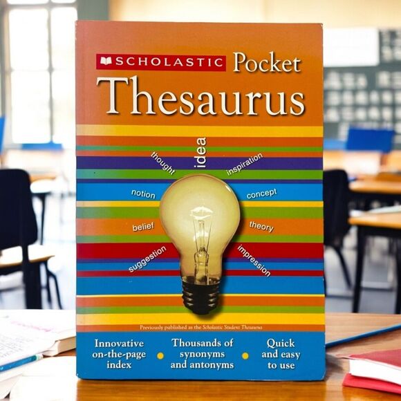 Scholastic Pocket Thesaurus (SCHOLASTIC REFERENCE) Paperback Book Student School - Picture 12 of 12